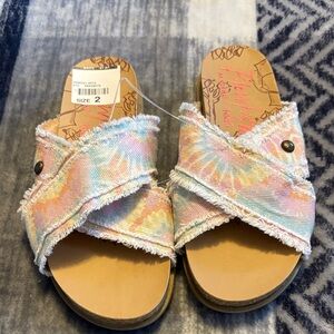 Blowfish Kids Tie-Dye Sandals - Pastel Hues